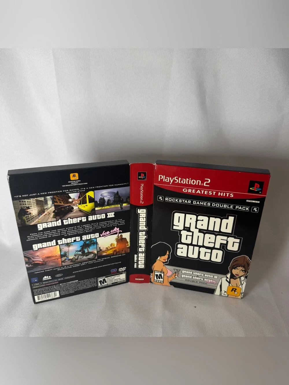 PS2 Grand Theft Auto Double Pack GTA III Complete + Vice City Factory Sealed